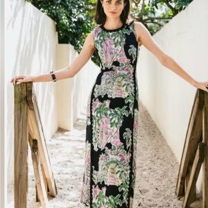 Darlene Maxi Shift Lilly Pulitzer 4 Onyx Toile NWT